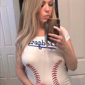 Dodgers maternity shirt